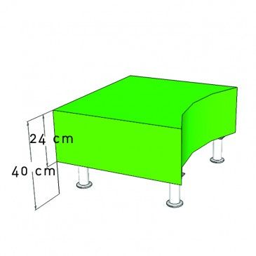 Concave module with legs 