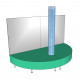 Half-circumference base for bubble tube 2