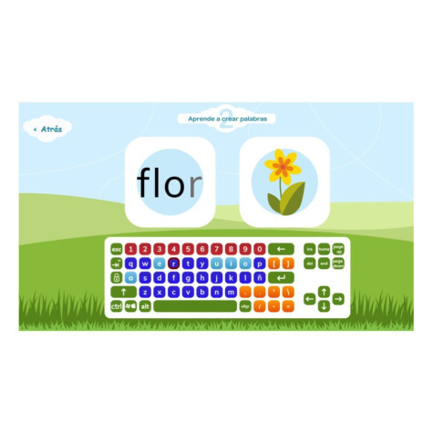 Kit de lectroescritura para ordenador mayúsculas