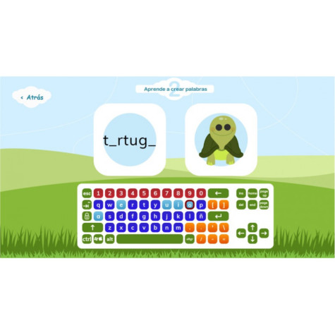 Kit de lectroescritura para ordenador mayúsculas