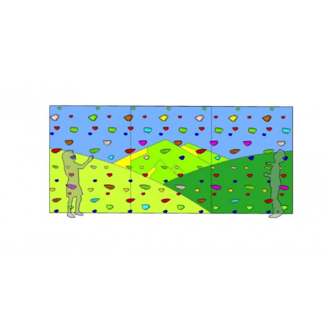 Rocódromo Módulo de escalada plano con colchoneta