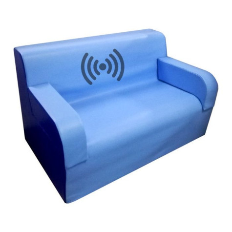 Sillón doble con brazos vibroacústico