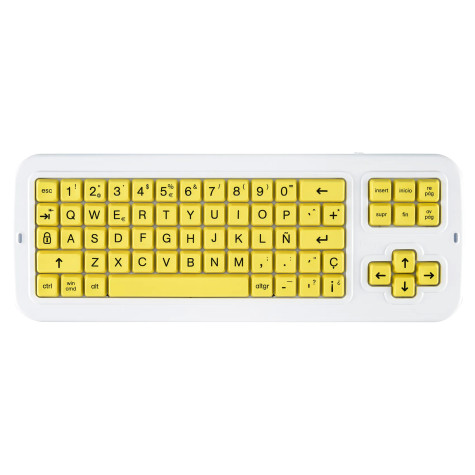 Teclado Clevy Alto Contraste Tri-Mode1