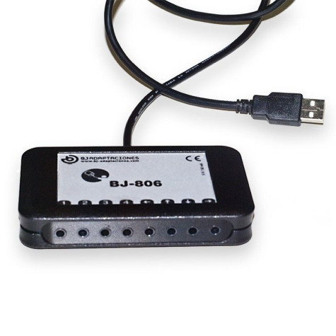 Adaptador USB para 8 conmutadores