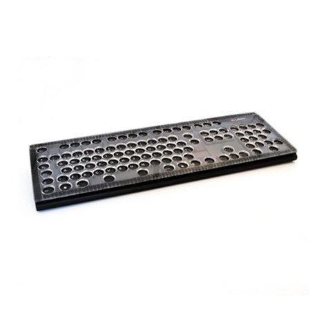 Teclado con cobertor de metacrilato