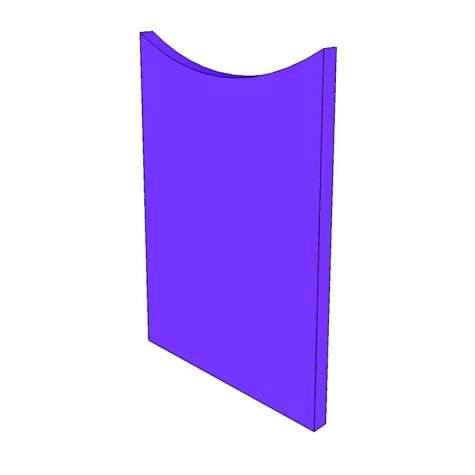 Respaldo foam cóncavo
