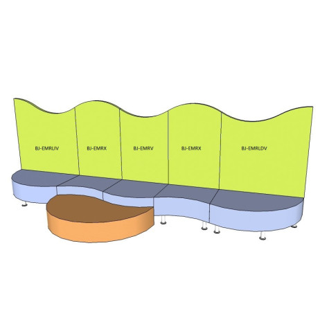 Respaldo foam convexo
