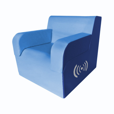 Sillón individual con brazos vibroacústico