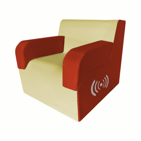 Sillón individual con brazos vibroacústico