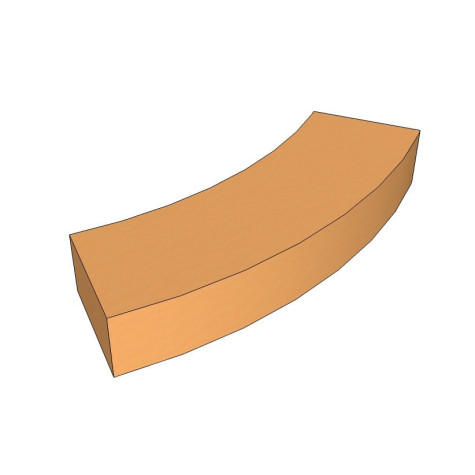 Barra curva para bases circulares para tubo - 30cm