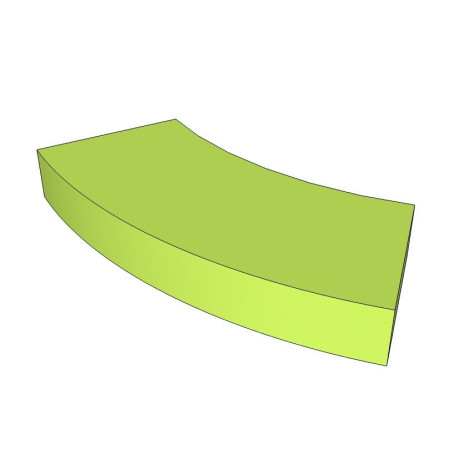 Barra curva para bases circulares para tubo - 45cm