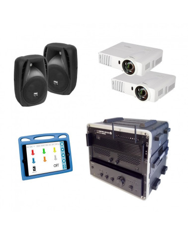 SHX Rack con iPad - doppia proiezione
