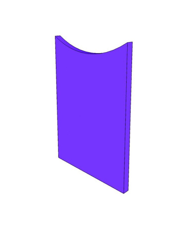Respaldo foam cóncavo