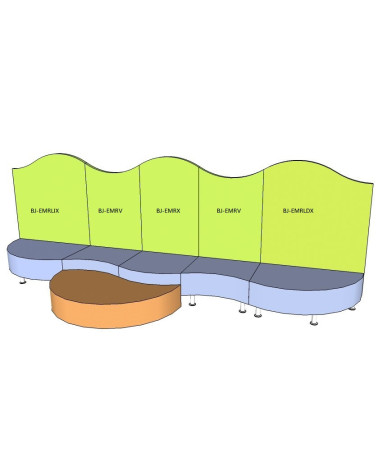 Respaldo foam cóncavo