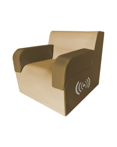 Sillón individual con brazos vibroacústico