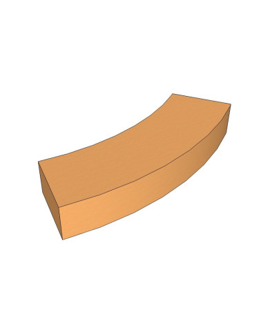 Barra curva para bases circulares para tubo - 30cm