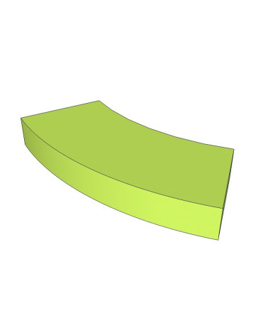 Barra curva para bases circulares para tubo - 45cm