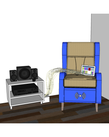 Kit vibroacústico Bluetooth